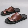 Dermis S Shoes Sandals Beach Summer Over Toe Plus Size äkta läderflip flops män d ermi sko plu flopp 565 sandal