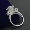 Cała biżuteria Victoria Wieck 925 Srebrny White Topaz Symulowany diament CZ Wedding zaręczynowy Palca Kobiety Pierścień Ring GIF194X