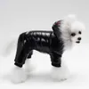 Dog Apparel Pet Clothing Teddy Dog Autumn and Winter New Thickened Four Legged Cotton Jacket Wind Snow