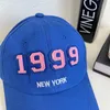 Bola bonés homens e mulheres beisebol ajustável casual bordado 1999 york alta qualidade algodão chapéus de sol unisex cor sólida
