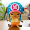 Nadziewane pluszowe zwierzęta 30 cm One Piece Toys Tony Chopper Luffy Sabo Sanji Wzorka miękkie lalki urocze kreskówki Dzieci