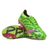 Mens 축구 신발 정확도+ FG 부츠 클리트 축구 부츠 Scarpe Calcio Red Green