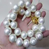 LL<<<RARE Huge 16mm White South Sea Shell Pearl Necklace 18 258F