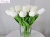 Fengrise 30st Pu Mini Tulpan Real Touch Flowers Artificial Flower for Party Bridal Bouquet Wedding Decorative Flowers Wreaths C1819219465