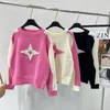 Women SWEATER Projektantka okrągła szyja Krzyżanki