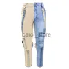 Calças masculinas jeans masculinos 2021 high street macacão reto masculino oversized hip-hop amarelo azul denim calças moda masculina casual jeans j231208