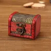 Small Vintage Trinket Boxes Wooden Jewelry Storage Box Treasure Chest Jewelry Case Home Craft Wedding Decor Randomly Pattern