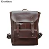 Briefcases Business office Laptop Backpack Men Multifunction School bags Designer PU Leather backbag women Travel bag pack Casual 2310