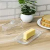 Assiettes beurrier plateau Simple céramique rectangulaire support de réfrigérateur verre hermétique garde-fromage