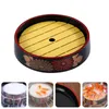 Servis uppsättningar Sushi Plate Servering Tray Supply Multi-Function Desktop Dish Hushållstillbehör Sashimi Wood Platter