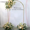 Flores decorativas grinaldas champanhe flores artificiais linha parede pano de fundo pendurado decoração casamento arcos organizar estrada chumbo falso 231207