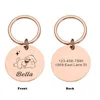 Dog Tag Custom Name For And Cat Engraved Pet Accessories Glitter Pendant Puppy