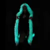 Led-bontjas Rave-jas met lichtgevende pailletten-vest-hoodie-gloeiende festival-outfit