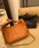 10A Tote Camden Cowhide Skórzanie: jesień/zimowy rzędach ręczna torba crossbody Matte Cowhide wszechstronna noszenie | Styl dokumentów o dużej pojemności 32x23x14cm czarny karmel