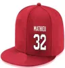 Cappelli snapback Personalizza qualsiasi nome giocatore Numero 32 Mathieu 93 Campbell Personalizza TUTTI i cappellini della squadra Accetta ricamo piatto su misura L1437809