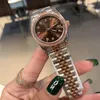 31mm diamanten bezel dameshorloge automatisch mechanisch uurwerk jubileum roestvrijstalen band dameshorloges dame horloges 312m