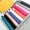 Lenço de moda clássico para mulheres lã seda caxemira carta cachecóis xale 18 cores senhoras cachecóis tamanho 140x140cm sem box340s