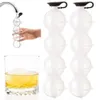 Ice Cube Makers 1/4 håls Whisky Cocktail Vodka Round Ice Hockey Mold Ball Ice Mold Bar Party Kitchen Ice Box Ice Maker Tools Tools