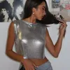 Skirts 2023 Women's Wear Metal Sequin Music Festival Carnival Dress Personality Joint Trendy Tank Top