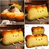 Animali di peluche ripieni Nt Emot Pane tostato Cuscino da letto Cartone animato Cibo Cuscino da comodino Regalo divertente per Grl Arredamento camera da letto Giocattolo Lui Q0727 D Otkdm