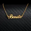 Pendant Necklaces Stainless Steel Choker Custom Name Necklace Personalized Jewelry Men Handmade Nameplate Pendant Necklaces Women Friend Gift 231211