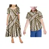 Lässige Kleider Polynesisches Mädchenkleid Blasenärmel Samoa Jungenhemd Täglich Hawaii Kinder und passendes Set