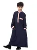 Abbigliamento etnico Ramadan musulmano Dubai Arabo saudita Cuccioli Dishasha Kids Abaya Kaftan ISLAMIC THOBE MEDIO ADETO MEDIO ESTERNA