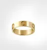 Love Screy Ring Pierścienie Męskie Klasyczne luksusowe projektant biżuterii Kobiety Diamond Titanium Steel Stal Goldplated Gold Silver Rose Never F2368700