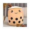 Animali di peluche ripieni Simpatico cartone animato Bubble Tea Giocattolo Cibo Latte Bambola morbida Boba Tazza di frutta Cuscino Cuscino Giocattoli per bambini Compleanno Goccia Consegna Otk3A