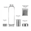 CAMAZ 420ml 550ml Alkaline Water Flask Shungite Energy Drinking Water Bottle Week Alkaline Glass Water Cup