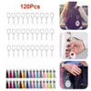 120 Stück transparentes Acryl-Schlüsselanhänger-Rohling-Set, runder Anhänger, Charm, Quaste, Sprungringe, DIY-Kette, Schlüsselanhänger-Set, perfekte Party-Geschenke2062