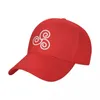 Cappellini da baseball personalizzati bianchi triskeles celtici simbolo dei celti berretto da baseball donna uomo cappello da camionista regolabile sportivo