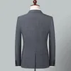 Men s kostymer blazers blazer västbyxor passar elegant italiensk stil gentleman plaid casual smal klänning bröllop 3 bit set 231211