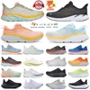 Tênis de corrida para homens mulheres Bondi 8 Clifton 9 tênis de grife triplo preto branco Summer Song Coastal Sky Cyclamen Mens Womens Outdoor Sports Trainers Tamanho 36-45