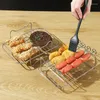 Étagère de friteuse à Air à Double chaudière, support de cuisson à la vapeur avec 2 couches d'accessoires, grilles de cuisson, brochettes pour outils de cuisine