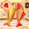 Stuffed Plush Animals Koi Toys Soft Fish Doll Pillow Goldfish Cushion Cats Q0727 Drop Delivery Gifts Ot8Ms