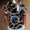 Polos masculinos casual estilo inglaterra manga curta camisa polo vintage sólido zíper o colarinho pulôver 2023 moda verão