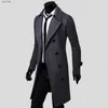 남자 도매- 2016 New Slim Mens Long Jackets and Coats Overcoat Double Breasted Trench Coat Men Windproof Winter Outerwear3hcn