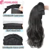 Perruques de cosplay 23 pouces de longs cheveux bouclés avec arc et bandeau synthétique perruque mode demi-tête couverture détachable perruque pièce perruque bouclée 231211