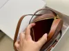 Luxurys Designers Mini Borsa a mano ovale vintage Totes Smooth Borse da donna a tracolla rotonde in vera pelle da donna