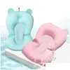 Bathing Tubs Seats Portable Baby Shower Bath Tub Pad Foldable Soft Pillow Non-Slip Bathtub Mat Newborn Safety Floating Cushion Reclini Dh7D6