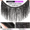 Syntetyczne peruki fali wodne wiązki 12A Brazylijskie ludzkie włosy splot 1/3/4pcs głębokie perwersyjne kręcone włosy 100 g/szt. Virgin Hair Natural 231211