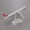 Modelo de aeronave 19cm liga metálica AIR British Airways Boeing 777 B777 Airlines Modelo de avião Airways Modelo de avião W Rodas Trem de pouso Aeronave 231208