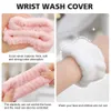 New Protective Sleeves Wrist Washing Belt Soft Microfiber Towel Wristbands For Washing Face Water Absorption Washing Prevent Wetness Wrist Washband