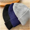 Beanie/Kafatası Kapakları Ayı Nakış örgü kelepçeli Beanie Kış Şapkası Damla Teslimat Moda Aksesuarları Şapkalar Eşarplar Eldivenler Dhczm