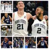 Penn State Basketball Basket Jersey أي اسم رقم رجالي نساء الشباب جميعهم مخيطين 5 Jameel Brown 4 Puff Johnson 3 Nick Kern Jr.