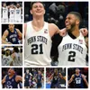 Penn State Nittany D'Marco Dunn Ace Baldwin Jr. basketbal gestikt Jersey elk naamnummer Heren Dames Jeugd Alles gestikt Andy Christos Zach Hicks Qudus Wahab Dan Conlan