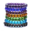 Kolorowe szklane koraliki przezroczyste koraliki bransoletka dla kobiet mody mody prosta klasyczna bransoletka unisex gb1372301g