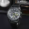 Gorący OMG Sport Tread Dial Mens Luxury Sports Watches Projektantka marka stalowe pasy i pasy oglądać klasyczny tarczy kwarcowy zegarki na nadgarstki