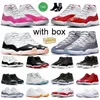 Jumpman 11 Basketball Shoes Jump Man DMP Graditude 11s with box Cherry Red Gray Gray Breed space cap and gown concord J11 neopolitan pink gamma blue shen